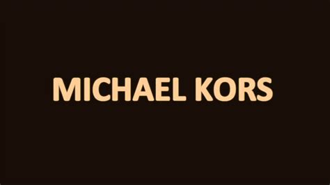 how to pronounce michael kors brand|pronounce michael kors.